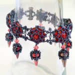 Tatiana Bracelet – Padparadscha and Gunmetal