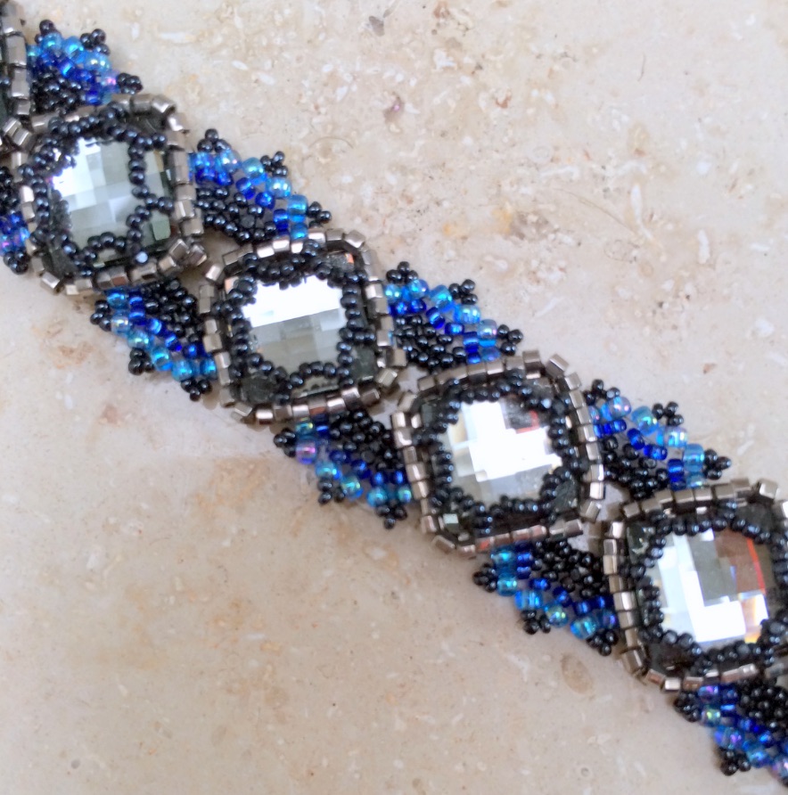 Lorenzo de Medici Bracelet in Black Diamond & Aqua